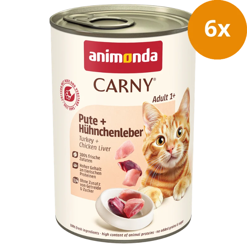 animonda Carny Adult Pute & Hühnchenleber 400 g