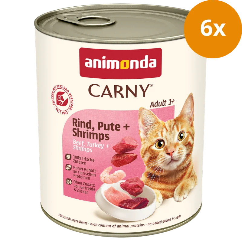 animonda Carny Rind, Pute + Shrimps 800 g