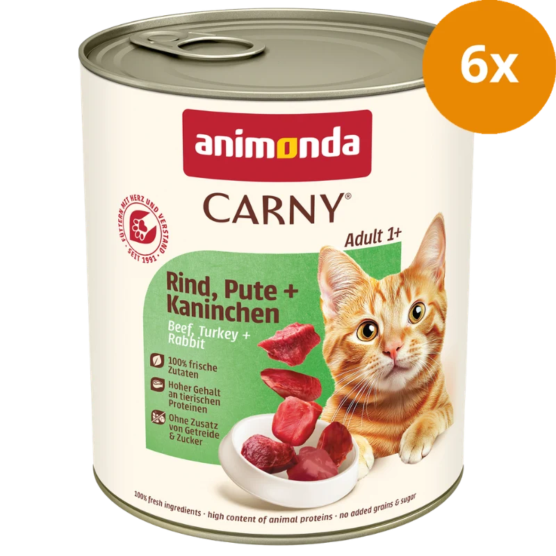 animonda Carny Rind, Pute + Kaninchen 800 g