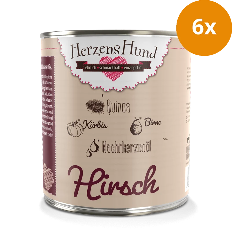 HerzensHund Hirsch mit Quinoa 800 g