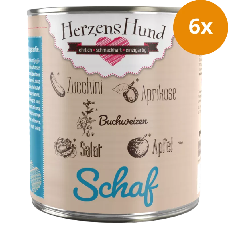 HerzensHund Schaf mit Buchweizen 800 g