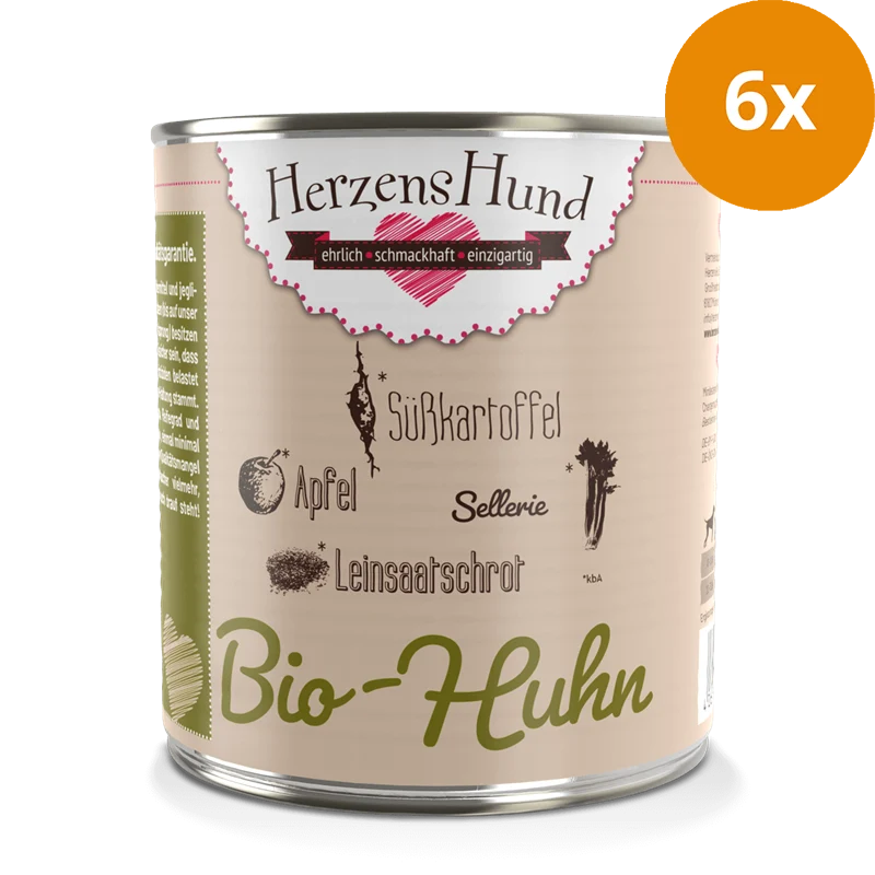 HerzensHund Bio Huhn mit Bio Gemüse 800 g