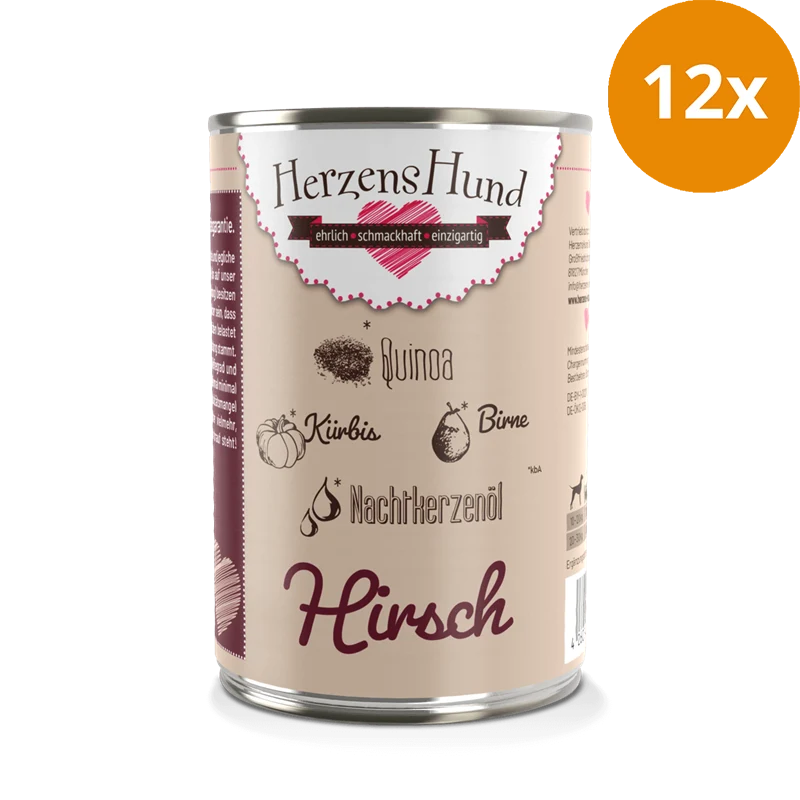 HerzensHund Hirsch mit Quinoa 400 g