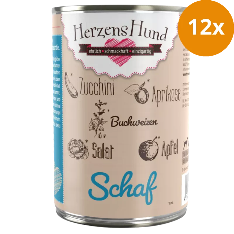 HerzensHund Schaf mit Buchweizen 400 g