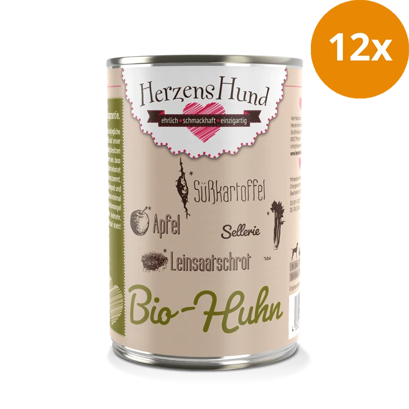 HerzensHund Bio Huhn mit Bio Gemüse 400 g