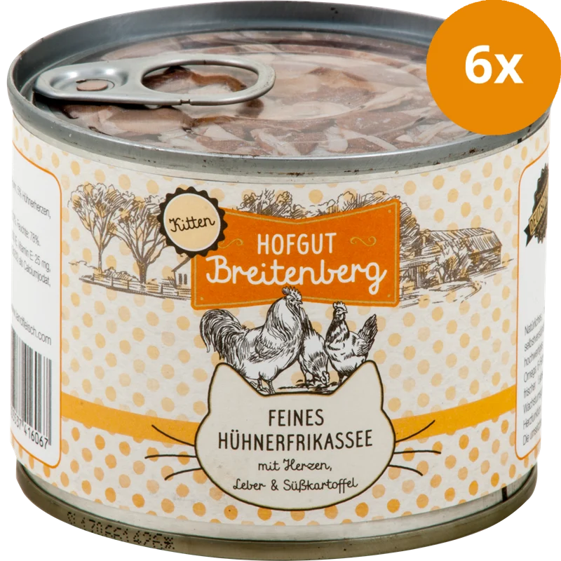 Hofgut Breitenberg Kitten Feines Hühnerfrikassee 180 g