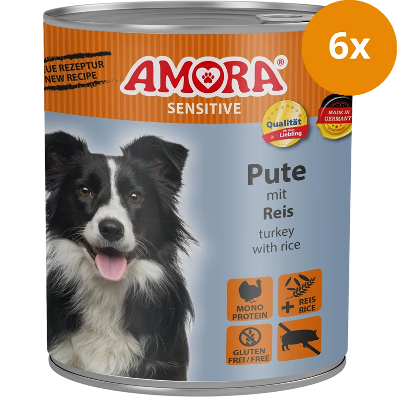 AMORA Sensitive Pute & Reis 800 g