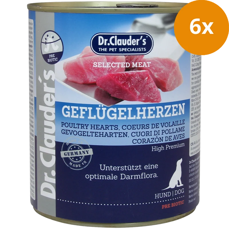 Dr.Clauder's Selected Meat Geflügelherzen 800 g