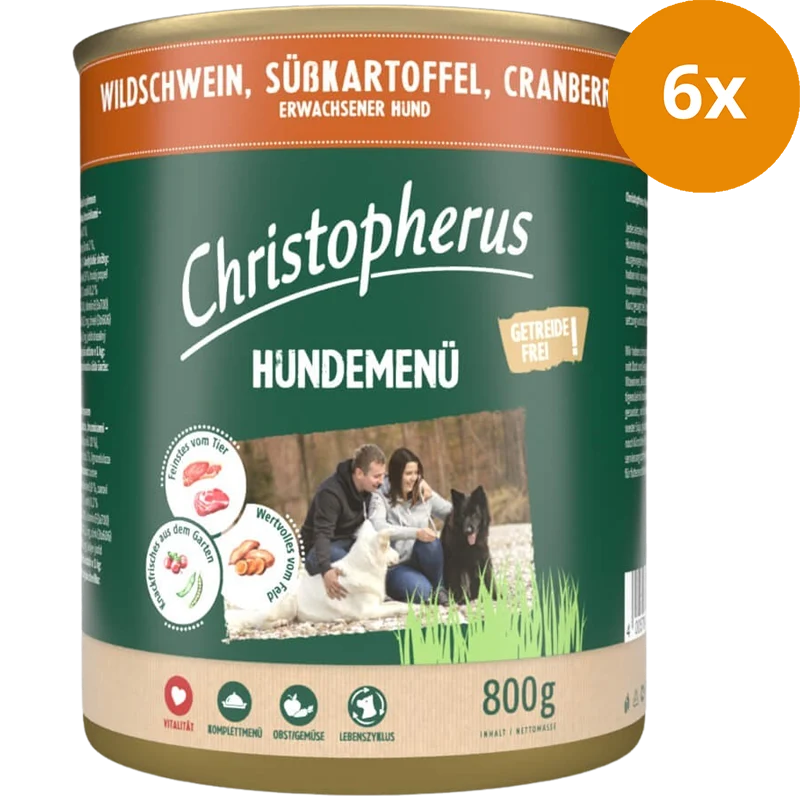 Christopherus Menü Adult Wildschwein 800 g
