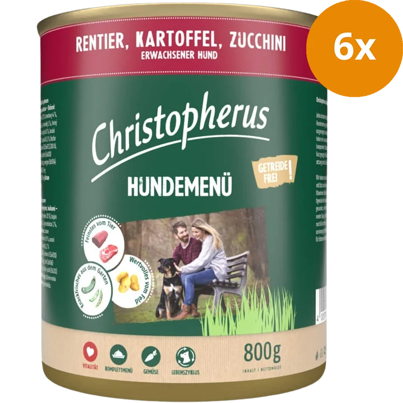 Christopherus Menü Adult Rentier & Kartoffel 800 g