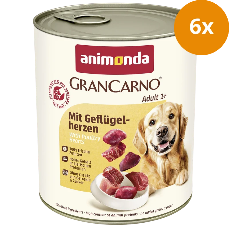 animonda GranCarno Adult Geflügelherzen 800 g