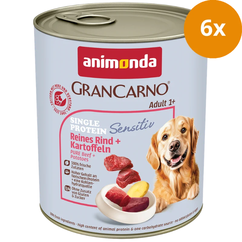 animonda GranCarno Adult Sensitiv Reines Rind & Kartoffeln 800 g