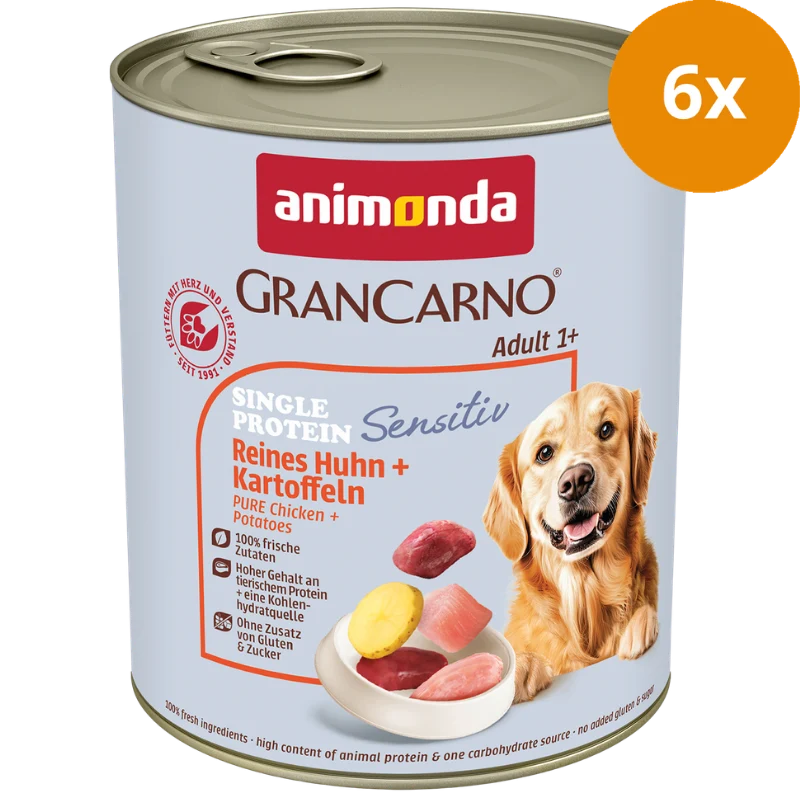 animonda GranCarno Adult Sensitiv Reines Huhn & Kartoffeln 800 g