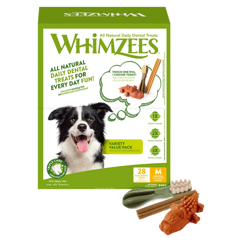 WHIMZEES Variety Value Box Größe M 840 g