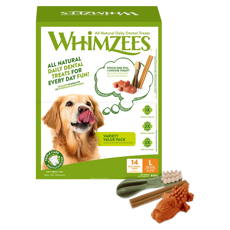 WHIMZEES Variety Value Box Größe L 840 g