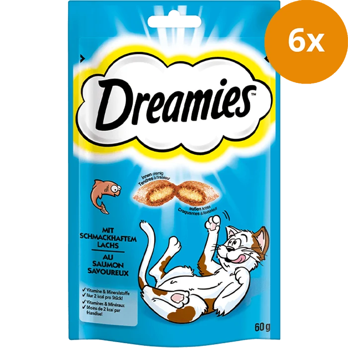 DREAMIES Traumhafte Katzensnacks Lachs 60 g