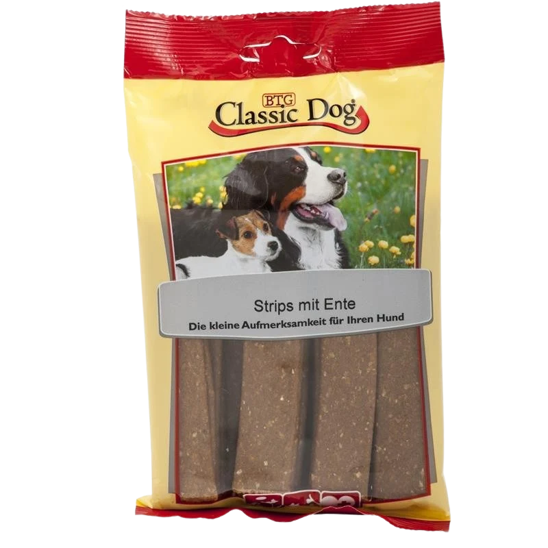 BTG Classic Dog Snack-Strips Ente 200 g