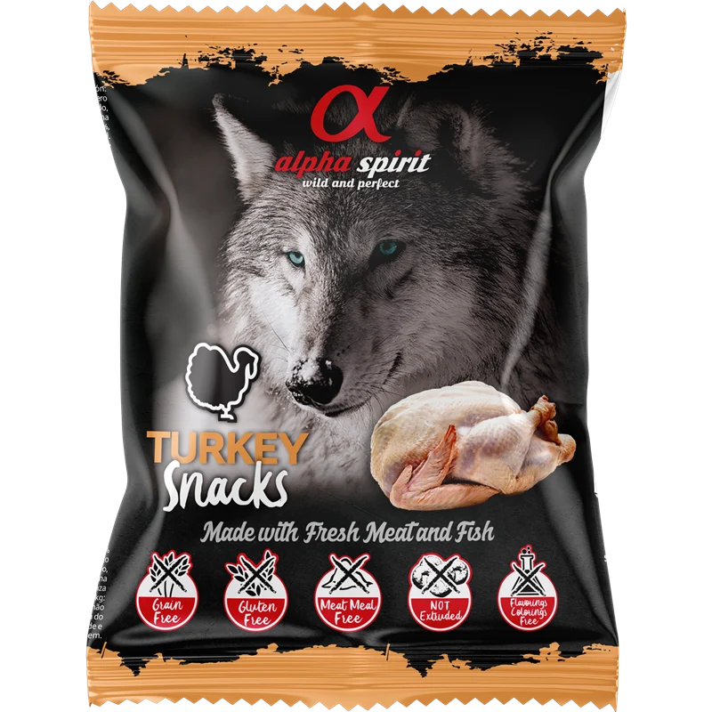 alpha spirit Snacks Bag gewürfelt Truthahn 50 g