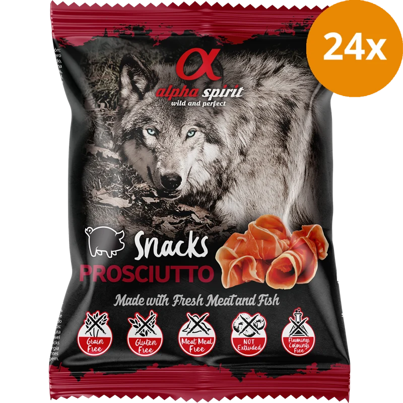 alpha spirit Snacks Bag gewürfelt Prosciutto 50 g