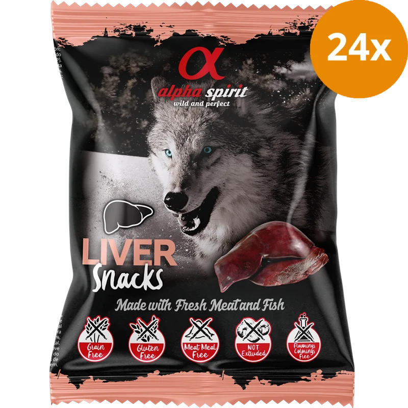 alpha spirit Snacks Bag gewürfelt Leber 50 g
