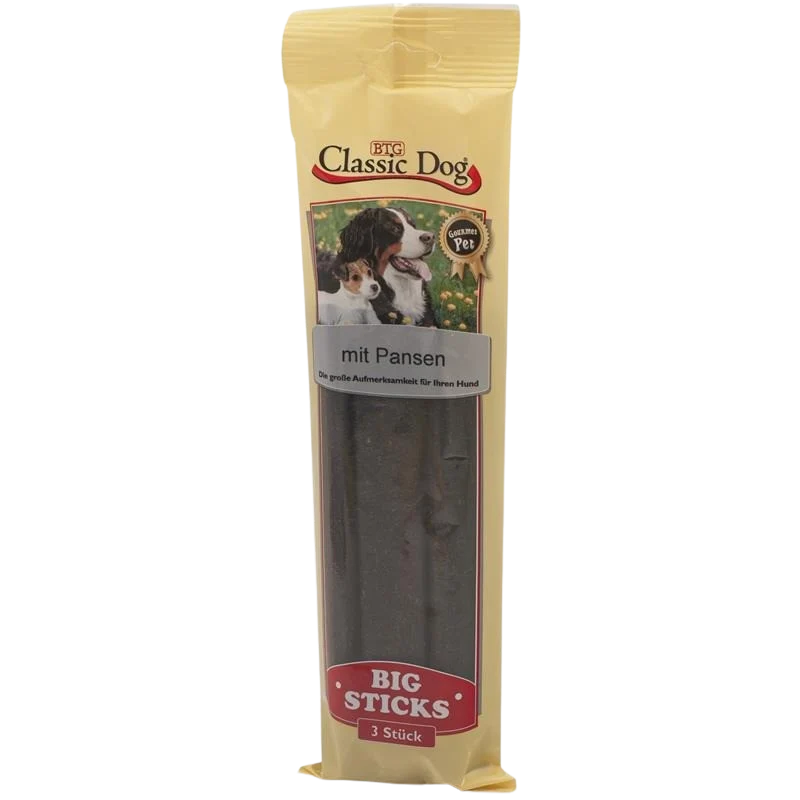 BTG Classic Dog Snack Big Sticks Pansen 300 g