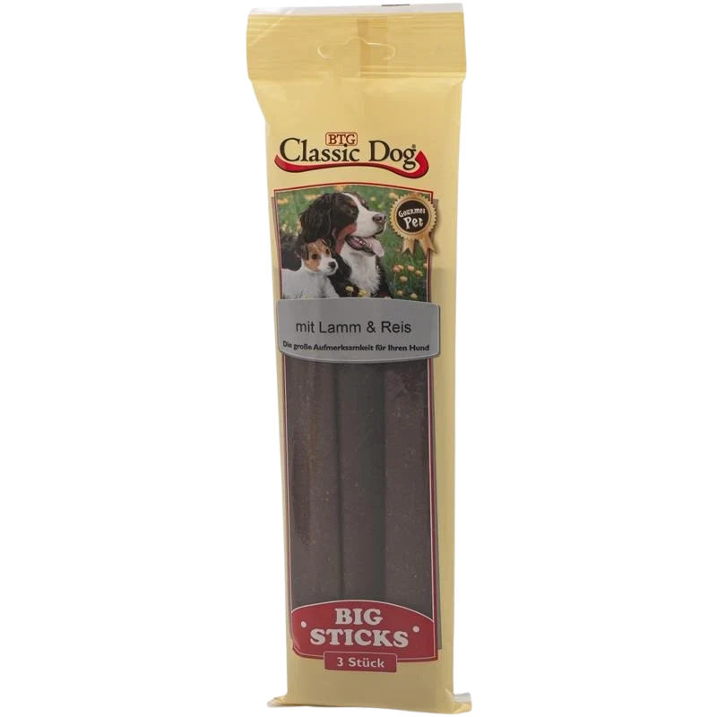 BTG Classic Dog Snack Big Sticks Lamm & Reis 300 g