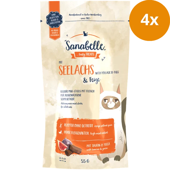 Sanabelle Snack Seelachs & Feige 55 g