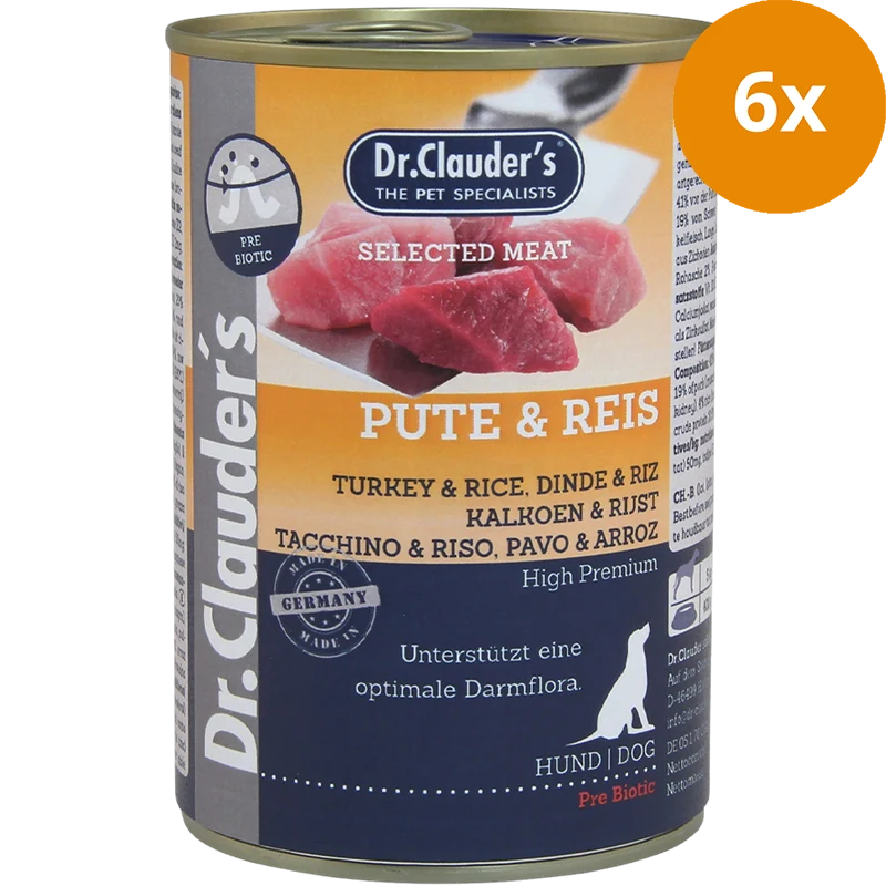 Dr.Clauder's Selected Meat Pute & Reis 400 g