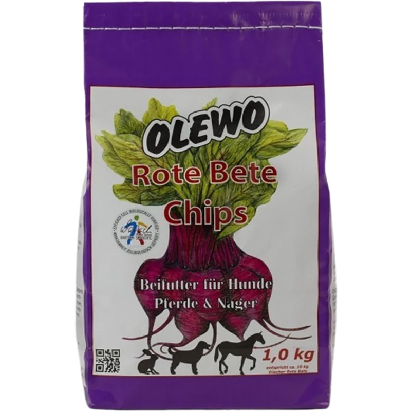 OLEWO Rote Bete-Granulat-Chips für Hund, Pferd & Nager
