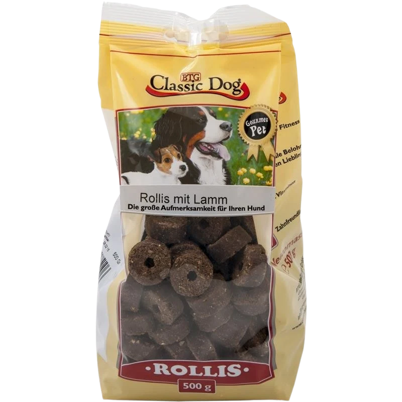 BTG Classic Dog Rollis mit Lamm 500 g