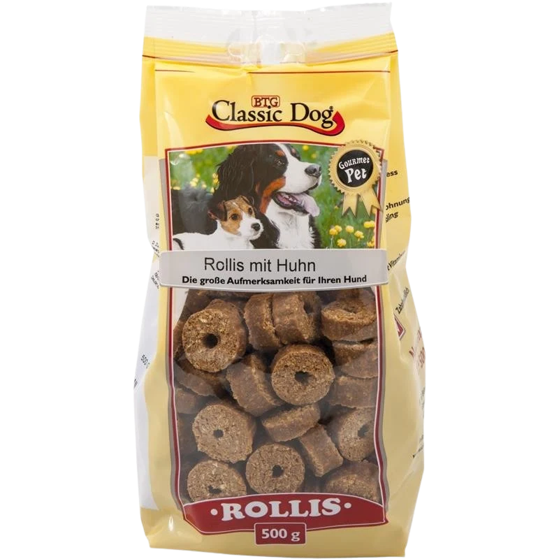BTG Classic Dog Rollis mit Huhn 500 g