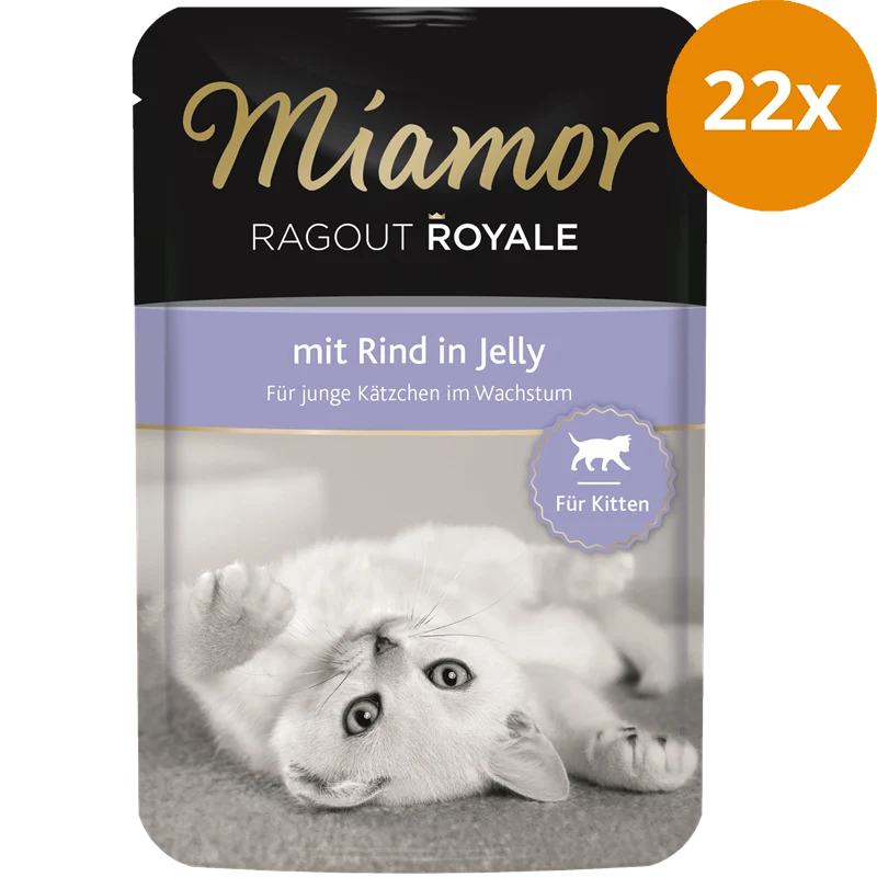 Miamor Ragout Royale in Jelly für Kitten mit Rind 100 g
