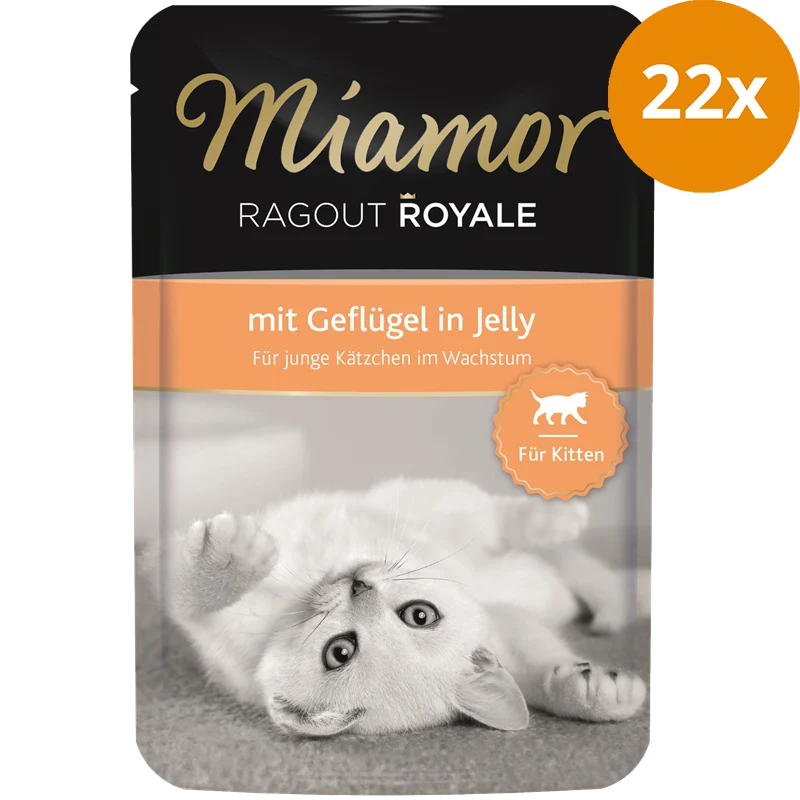 Miamor Ragout Royale in Jelly für Kitten mit Geflügel 100 g