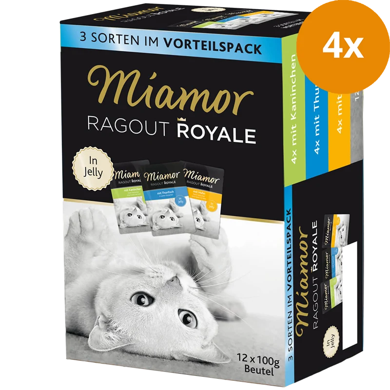 Miamor Ragout Royale in Jelly Multimix Kaninchen, Huhn & Thunfisch 1200 g