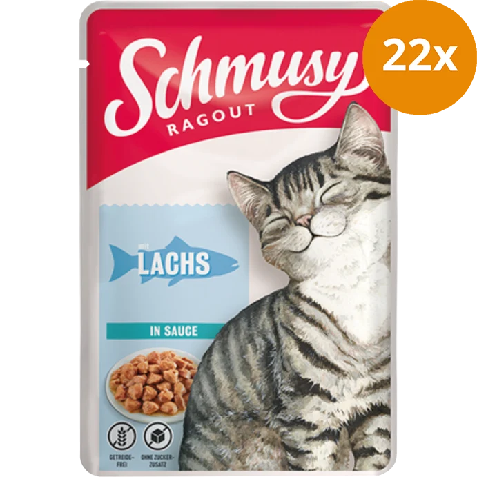 Schmusy Ragout in Sauce mit Lachs 100 g