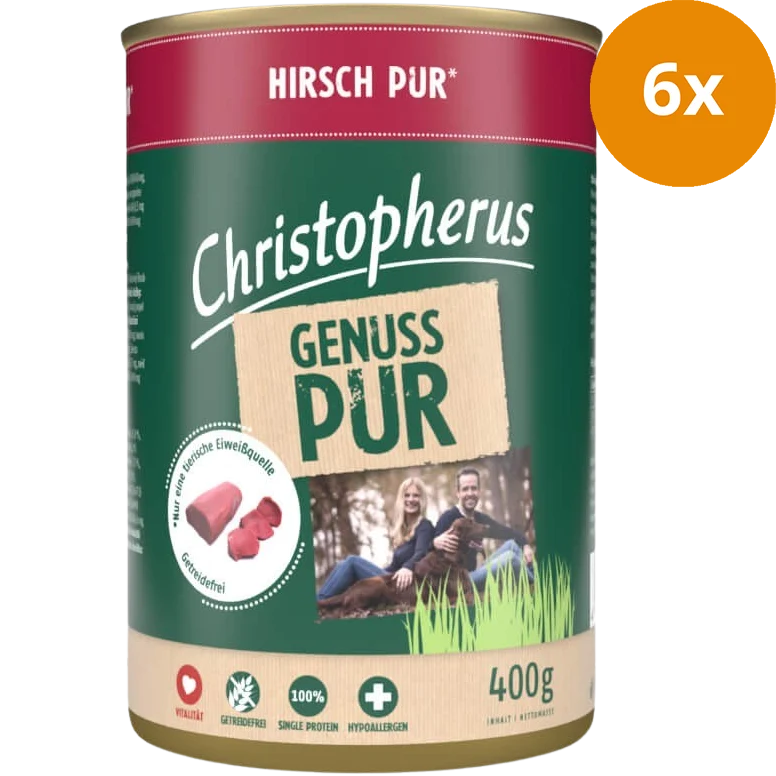 Christopherus Pur Hirsch 400 g
