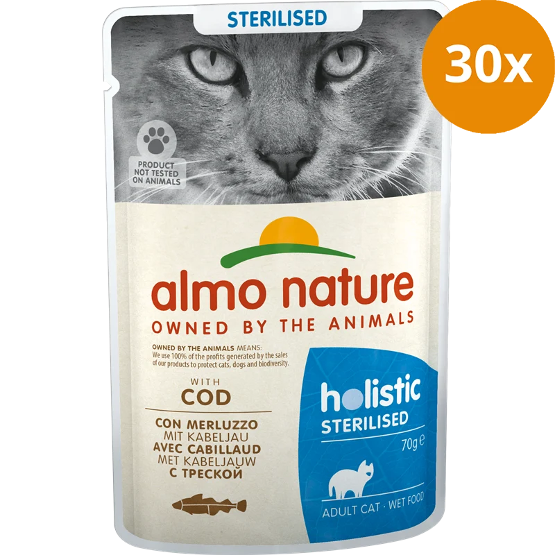 Almo Nature P.B. Holistic Sterilised mit Kabeljau 70 g