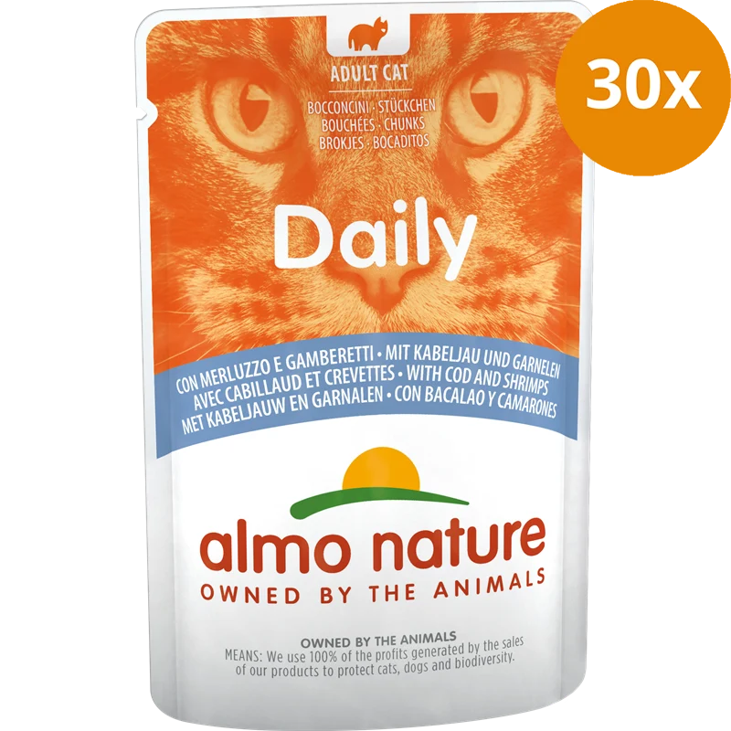 Almo Nature P.B. Daily Menu Kabeljau & Garnelen 70 g