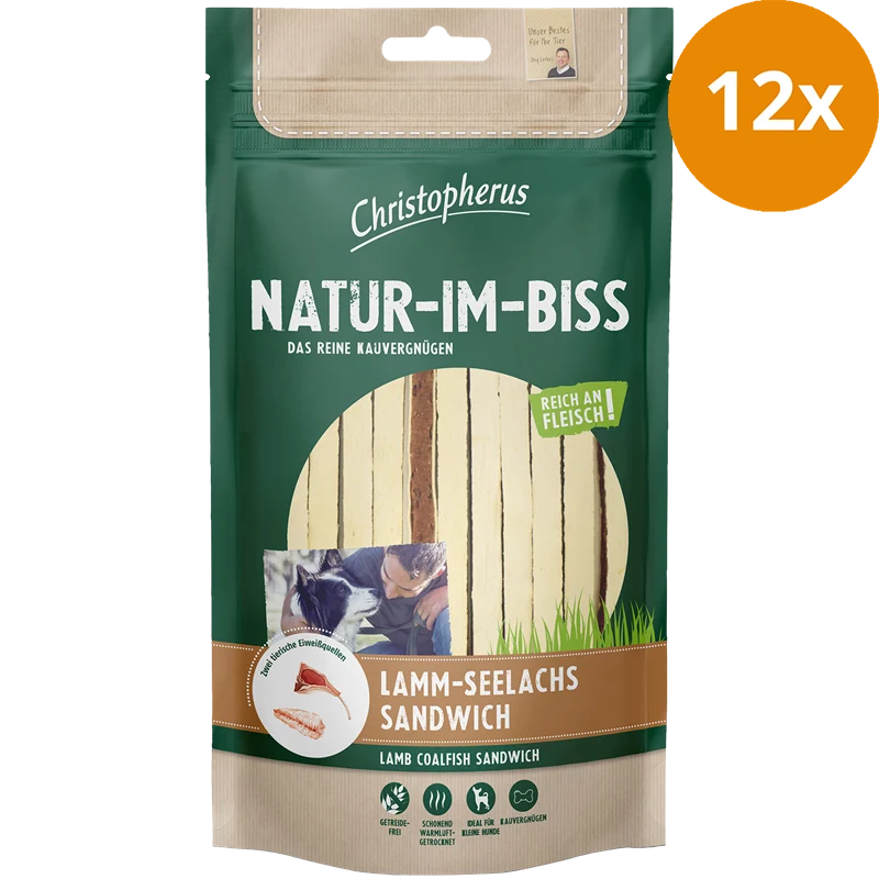 Christopherus Natur-Im-Biss Lamm-Seelachs-Sandwich 70 g