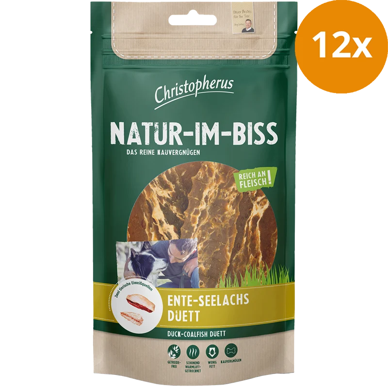 Christopherus Natur-Im-Biss Ente-Seelachs-Duett 70 g