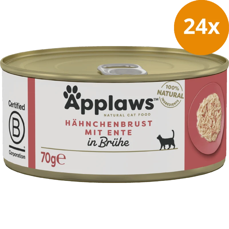 Applaws Natural Cat Tins Huhn & Ente 70 g