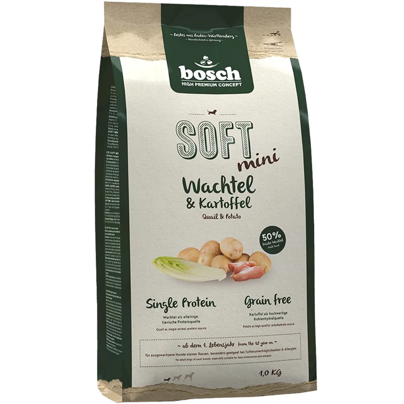 bosch HPC Soft Mini mit Wachtel & Kartoffel