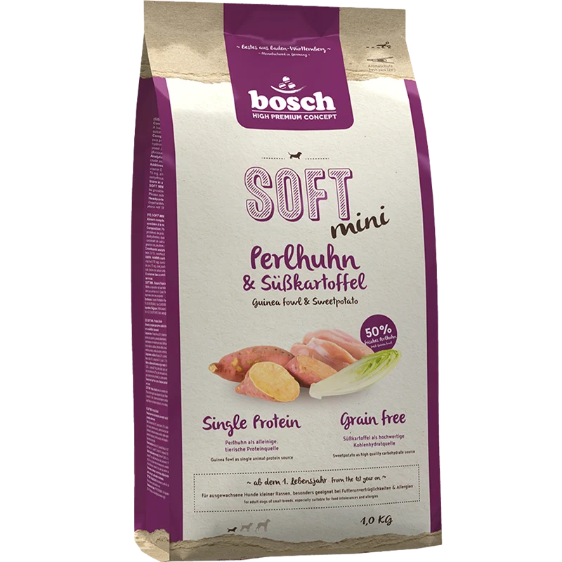 bosch HPC Soft Mini mit Perlhuhn & Süßkartoffel