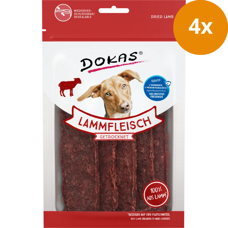 DOKAS Lammfleisch getrocknet 70 g | Hundesnack