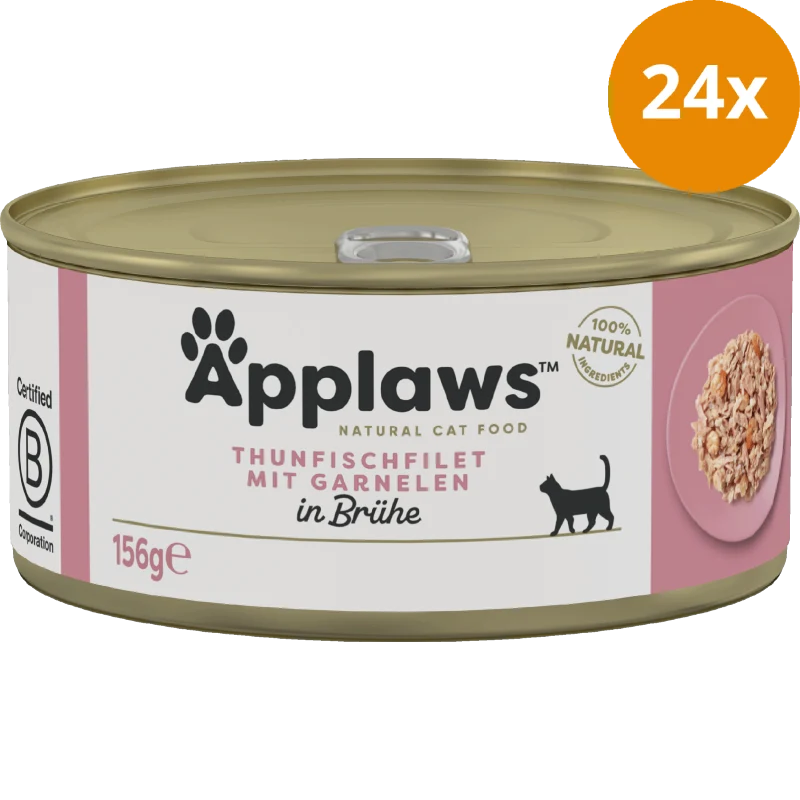 Applaws Natural Cat Tins Thunfisch mit Garnelen 156 g