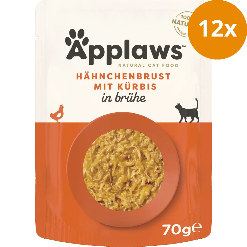 Applaws Natural Cat Pouches Hühnchenbrust & Kürbis 70 g