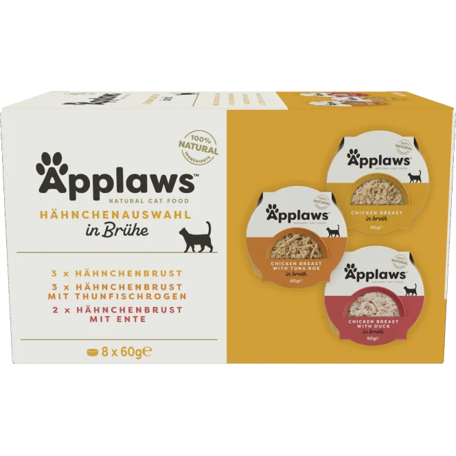 Applaws Natural Cat Pots Multipack Hühnchen 480 g