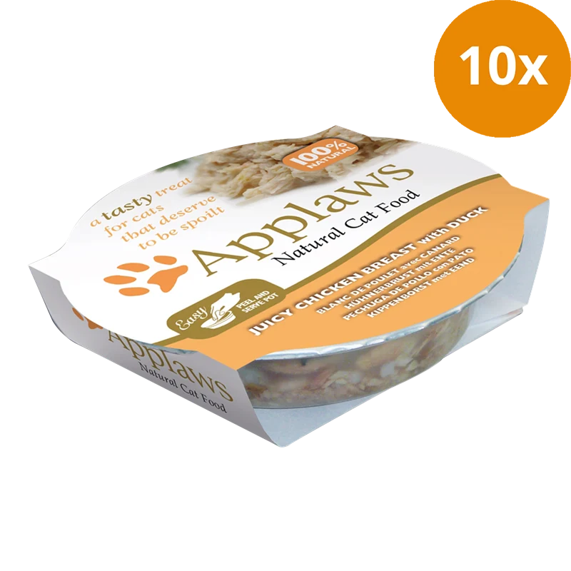Applaws Natural Cat Pots fruchtige Hühnerbrust & Ente 60 g