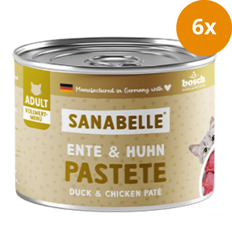 Sanabelle Nassfutter mit Ente & Huhn 195 g