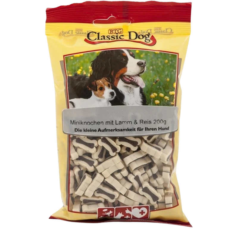 BTG Classic Dog Mini Knochen Lamm & Reis 200 g
